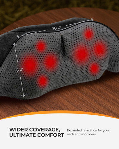 Coococo Shiatsu Back And Neck Massager, Heating To Relieve Deep Tissue Pain, 4D Kneading Massage To Relieve Legs, Foot Muscles, For Mom Dad Men Women