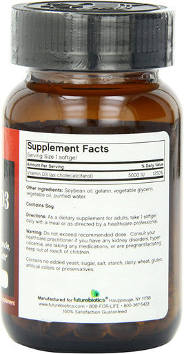 Futurebiotics Vitamin D3 5000 IU, 90 Softgels