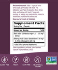 Nature'S Way Bilberry Extract For Eyes With Black Elderberry*, Eye Health Supplement For Adults*, 90 Capsules