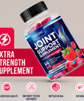 Built Nature Joint Support Gummies - Advanced Glucosamine Gummy Supplement With Vitamin E, High Potency Antioxidant & Inflammatory Response, Comfort For Back, Knees, Hands, Non Gmo, 60 Extended Delivery Gummies