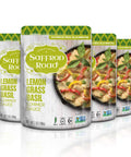 Saffron Road Lemongrass Basil Simmer Sauce | Globally Inspired Simmer Sauce | Gluten-free, Vegan, Non-GMO, and Certified Halal and Kosher | 7.0oz Pouch | Pack of 8