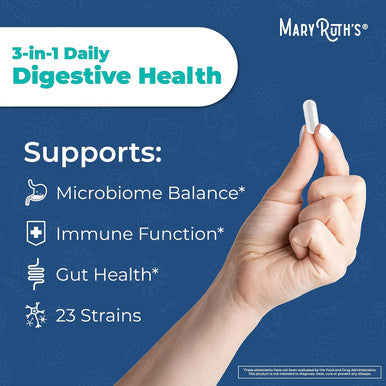 Maryruth Organics 3 in 1 Digestive Health Probiotic 30 CT