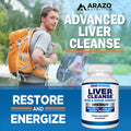 Liver Cleanse Detox Repair Formula Milk Thistle Herbal Support Supplement Silymarin Beet Artichoke Dandelion Chicory Root Arazo Nutrition