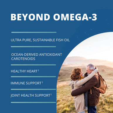Garden of Life Ultra Pure Epa/Dha Omega 3 Fish Oil - Oceans 3 Beyond Omega 3 Supplement With Antioxidants 60 Softgels