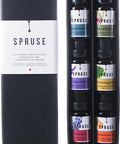 SPRUSE Canadian 100% Natural Essential Oils Set of 6 - Mandarin, Rosemary, Lemongrass, Eucalyptus, Peppermint, Lavender