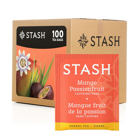 Stash Tea Ginger Peach Green Tea & Matcha Blend, Box of 100 Tea Bags (Packaging May Vary) | Zesty, fruity blend with peach, ginger and matcha notes, Non-GMO Project Verified and foil-sealed freshness