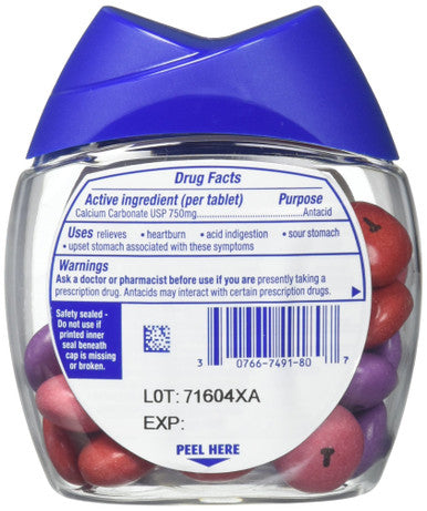 TUMS Ant Chewy Bites Assorted Berries 32 Chewable Tablets (Pack of 4)
