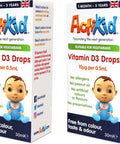 2X ActiKid Vitamin D3 Drops 30ml, Immune System Booster