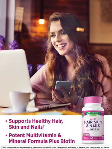Nature's Truth Hair, Skin, Nails Supplement, 60 Count