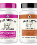 Left Coast Performance Beef Organ Supplement for Women + Organic Beef Liver Capsules - Organic Nutrient Dense Superfood for Overall Energy Health & Wellness - No Fillers Freeze Dried Supplements