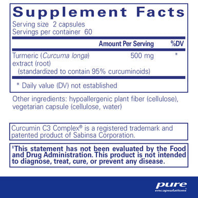Pure Encapsulations Curcumin 500 mg 120 vegcaps