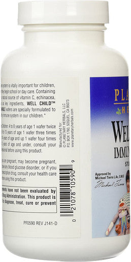 Planetary Herbals Well Child Immune Chewable Wafers, 60 Count
