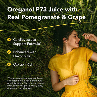 North American Herb Spice Oreganol Juice 12 fl oz with Real Pomegranate Grape Cardiovascular Support NonGMO 12 Servings