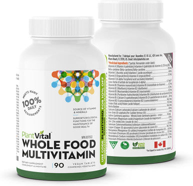 Plantvital Bundle -Vegan Protein Powder Chocolate - 24G/0G With 18 Superfoods And Whole Foods Multivitamins With 56 Superfoods For Your Daily Nutrients Needs.