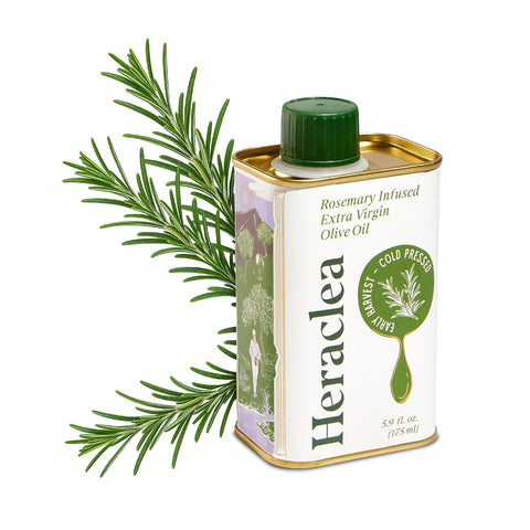 Heraclea - Lemon Infused - Extra Virgin Olive Oil - Organic Olive Oil - Extra Virgin - Cold Pressed - Polyphenol Rich EVOO - 5.9oz Bottle