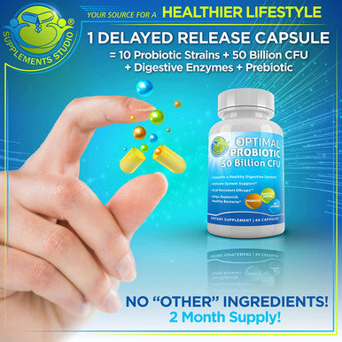 Acidophilus Probiotic 50 Billion Probiotic Multi Enzyme Digestive Formula Vegan Probiotic Prebiotic Supplement Shelf Stable Live Probiotics and Prebiotics for Women and Men 2 Month Supply