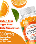 Magnesium Glycinate Gummies For Kids & Adults Women & Men - Sugar Gluten Non-Gmo Vegan Chewable Supplement