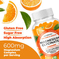 Magnesium Glycinate Gummies For Kids & Adults Women & Men - Sugar Gluten Non-Gmo Vegan Chewable Supplement