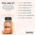 High Potency Ashwagandha Gummies - 30:1 Concentrated Root Extract Equivalent to 2250 mg: Natural Relaxation, Sleep & Immunity Support with Vitamin D, Zinc & Spinach Powder Superfood
