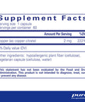 Pure Encapsulations Copper citrate 60 vcaps