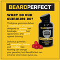 Thickgrow Bigbeard Gummies - Get A Stronger, Longer, Thicker Beard Growth Formula For Men With Biotin, B12, And 10+ Elite Beard-Building Vitamins Nutrients 60 Cherry Flavored Gummies