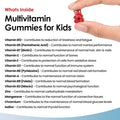 New Leaf Products Multivitamins for Children Kids Sugar Multivitamin Gummies Two Months Plus Zinc 16 Essential Vitamins A B3 B5 B6 B7 B9 B12 C D E with Minerals Gluten- Vegan Halal Multivits for Kids