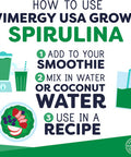 Vimergy Natural Spirulina Powder, 83 Servings Super Greens Powder Nutrient Dense Blue-Green Algae Superfood for Smoothies & Juices Immune Support - Non-GMO, Gluten-Free, Vegan & Paleo (250g)