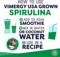 Vimergy Spirulina Powder Concentrated Plant Protein Supports Immune Health & Cardiovascular Function Vegan Kosher Gluten Free 250g