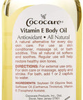 Cococare All Natural Vitamin E Antioxidant Body Oil- Vitamin Therapy for All Skin Types