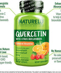 Naturelo Quercetin Citrus Bioflavonoid Supports Immune Health And Overall Well Being 120 Quercetin 500Mg Capsules