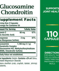 Nature's Bounty Glucosamine Chondroitin Pills And Dietary Supplement 110 Capsules