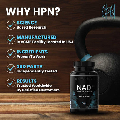 Hpn Nad+ Booster ÃƒÂ¢Ã¢â€šÂ¬Ã¢â‚¬Å“ Nicotinamide Riboside Alternative (Nad3) For Men & Women Anti Aging Nrf2 Activator, 312 Mg Per Serving ÃƒÂ¢Ã¢â€šÂ¬Ã¢â‚¬Å“ Natural Energy Supplement For Longevity & Cellular Health, 30 Veggie Pills