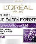 L'Oreal Paris Anti-Wrinkle Expert Day Cream 55+ Anti-Ageing Moisturiser With Calcium Reduces Deeper Wrinkles The Skin Is Firmed And Moisturised For 24 Hours 50 Ml