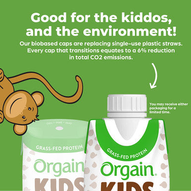 Orgain Organic Kids Protein Nutritional Shake Chocolate 8g of Protein 22 Vitamins Minerals Fruits Vegetables Gluten Soy NonGMO 8.25 Fl Oz Pack of 12
