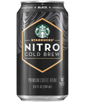 Starbucks Nitro Cold Brew Coffee, Black Unsweetened, 9.6oz Can