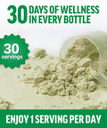 Force Factor Smarter Greens Daily Wellness Powder Greens Superfood Powder to Support Gut Health Bloating & Digestion with 40+ Superfoods 125 Million CFUs of Probiotics Unflavored 30 Servings