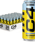 C4 Performance Energy Drink Cosmic Rainbow, Zero Sugar Carbonated Preworkout Energy, 200mg Caffeine with Beta Alanine, 16 Fl Oz (12 Pack), Packaging May Vary