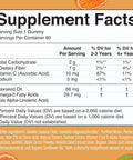Maryruth Organics Vegan Omega 3 Gummies for Kids 2+ 2 Month Supply Sugar Omega 3 Supplement with Vitamin C Flaxseed Oil Immune Support Essential Nutrient ALA No Fish Taste 60 Count