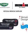 Curad Ironman Hot or Cold Reusable Compress Reusable Ice Pack for Injuries Small Compress is 5 in x 10.8 in 2 Count