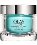 Face Mask Gel by Olay Masks, Overnight Facial Moisturizer with Vitamin E and Hyaluronic Acid for Hydrating Skin, 1.7 Fl Ounce