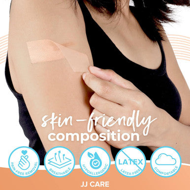 Jj Care Soft Silicone Tape, 1.6 X 120 Flexible Silicone Scar Tape, Medical Grade Silicone Strips For Scars, Washable & Reusable Scar Tape For Surgical Scars, Latex-Scar Tape