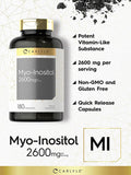 Carlyle Myo-Inositol 2600mg | 180 Capsules | High Potency Supplement | Non-GMO, Gluten Free