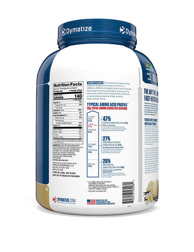 Dymatize Elite 100% Whey Protein, 2.27 kg (5 lb), Gourmet Vanilla