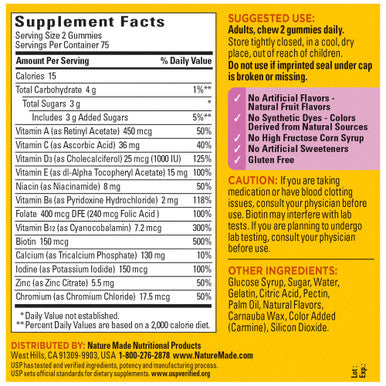 Nature Made Multivitamin For Women Womens Gummy Multivitamins for Daily Nutritional Support 150 Multi Vitamin Gummies 7