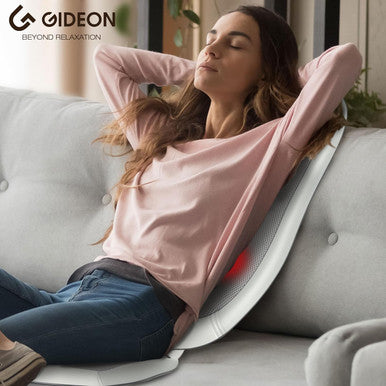 Gideon Shiatsu Back Shoulder And Neck Massager- Deep Tissue Kneading Therapeutic Chair Pad With Heat