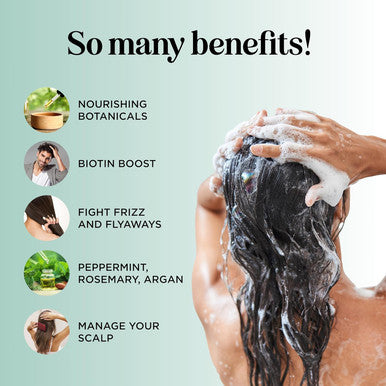 Boost Biotin Hair Oil Plus Rosemary Biotin Shampoo And Conditioner Set - Hair Thickening Oil With Castor And Rosemary Plus Volumizing Biotin Shampoo For Men And Women Bundle
