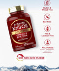 Carlyle Antarctic Krill Oil 2000 mg 120 Softgels | Omega-3 EPA DHA with Astaxanthin Supplement Sourced from Red Krill | Maximum Strength | Laboratory Tested