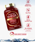 Antarctic Krill Oil 2000 Mg 120 Softgels | Omega-3 Epa, Dha, With Astaxanthin Supplement Sourced From Red Krill | Maximum Strengt