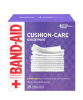Band-Aid Brand Cushion Care Sterile Gauze Pads For Protection Of Minor Cut, Scrapes & Burns, Absorbent & Non-Adhesive First Aid Wound Care Dressing Pads, Small Size, 2 In X 2 In, 25 Ct