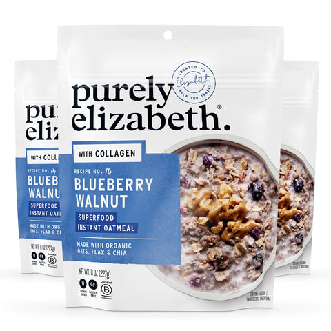 purely elizabeth Superfood Oats, Original, Amaranth, Quinoa Flakes, Flax Seeds, Chia Seeds,Gluten-Free, Non-GMO, 10oz (3 Ct.)